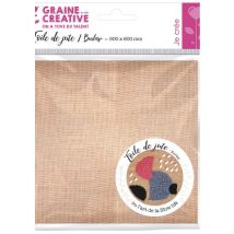 Toile De Jute - 500 X 600 Mm - Graine Creative Marron