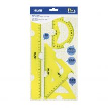 Kit De Règles Flexetresistant Jaune Série Acid - Milan