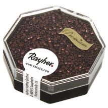 Delica-rocailles, 1,6 Mm Métallic, Boîte, Bordeaux, 4 G - Miyuki