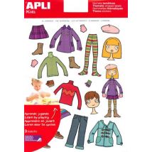 Gommettes Les Vêtements X 66 - Apli