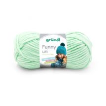 Fil À Tricoter Effet Velour Funny - Grundl - 100 Gr - Oeko-tex 04 Vert - Gründl