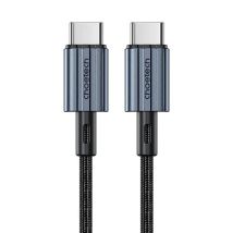 Choetech Câble Tressé Usb-c Vers Usb-c Pd60w Noir 1,2m
