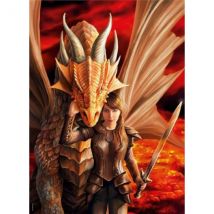 Puzzle Force Interieur 1000 Pieces - Anne Stokes - Collection Dragon - Clementoni - 39464 - Clementoni