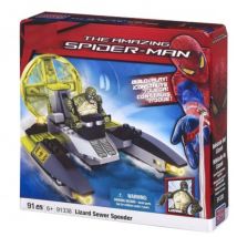 Coffret Spider-man : Vehicule Lizard Sewer Speeder - Mega Bloks - 91338 - Jeu De Construction Spider-man - Mega Bloks