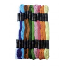 Fil Bracelet Brésilien Fin 12 Coul. Nature - Graine Creative