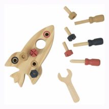 Fusée A Assembler En Bois - Egmont Toys