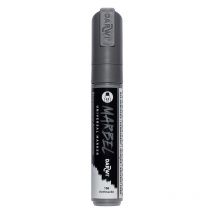 Marqueur - Peinture Acrylique - Anthracite - Permanent - Pointe Rectangulaire 15mm - Marbel - Darwi