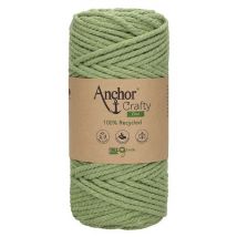 Corde De Coton Recyclé Macramé Anchor Crafty Fine - 250gr - Anchor 110 Vert (pomme)
