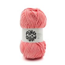 Fil Velours 100gr À Tricoter Pingo Chenille - Pingouin - Certifié Oeko-tex Rose