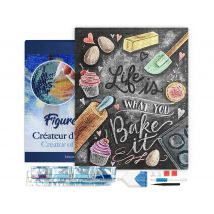 Diamond Painting Broderie Diamant Figured’art 40x50cm Toile Tendue Sur Châssis En Bois - Diamants Carrés - Affiche Cuisine - Figured'Art