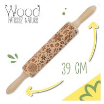 Rouleau Empreintes Bois Nature - Scrapcooking