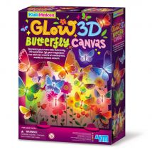 4m Kidzmaker: Canevas Papillon 3d Lumineuse, Fonctionne Sur Piles 2x1.5v Aa (excl.), Boîte 18x25x6,5cm, 5+ - Version Anglaise