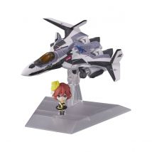 Macross Delta - Véhicule Avec Figurine Tiny Session Vf-31f Siegfried (messer Ihlefeld Use) With - Tamashii Nations