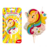 Bougie Licorne 7,5cm - Dekora
