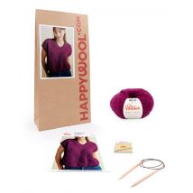 Kit Tricot Femme Pull Marylou Grenat 34/36 - Phildar