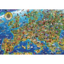 Puzzle Carte De L'Europe - 500 Pieces - Collection Geographie - Educa - 17962 - Educa