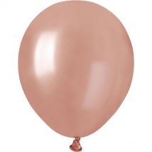 50 Ballons Rose Gold Nacré Ø13cm - Annikids