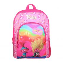 Sac À Dos 37 Cm Avec Poche Les Trolls Rose - Bagtrotter - Bagtrotter