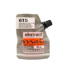 Peinture Acrylique Abstract Matt - Rouge Cadmium Orange - Sachet 60ml - Sennelier