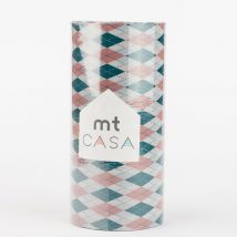 Masking Tape Mt Casa - Jacquard (argyle Pink) - Largeur 100mm - 10 M X 100mm - Mt Casa