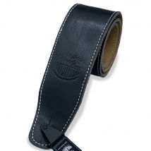 Soldier Sangle Cuir Lisse Noir Brillant