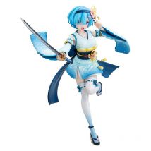 Re:zero Starting Life In Another World - Statuette 1/7 Rem Combat Outfit Ver. 22 Cm - Kadokawa