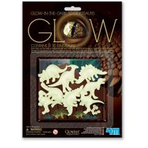 Formes Adhésives Phosphorescentes Dinosaures 3d 8 Pièces - 4M