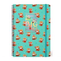 Cahier A Lignes Spirale Maxi Red Panda - Legami
