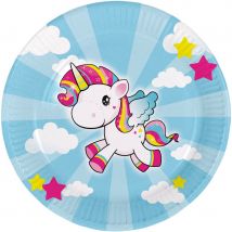 8 Assiettes Licorne Kawaïï - Annikids