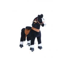 Poney À Monter Noir Avec Sabot Blanc Petit Modèle Pour 3 À 5 Ans - PonyCycle