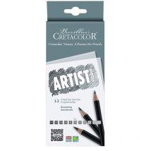Etui De 12 Crayons Graphite - Beaux-arts - 6b 4b 3b 2b B Hb F H 2h 3h 4h - Cretacolor