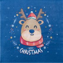20 Serviettes Renne - Annikids