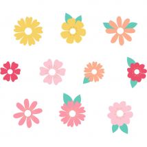 10 Marque Places Pour Verres Fleurs - PartyDeco