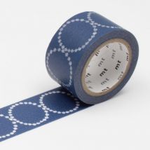 Masking Tape Mt Mina Tambourine Petit Navy Blue - MT Masking Tape