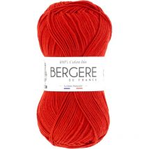 Pelote De Laine - Vermeille - 100% Coton Bio - 3mm - Tricot Et Crochet - Bergère De France - Bergere de France