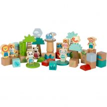 Blocs De Construction En Bois Jungle Friends - Small foot company