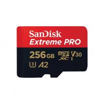 Carte Microsdxc Extreme Pro 256gb + Adaptateur Sd - Sandisk - Sandisk