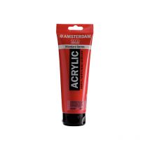 Peinture Acrylique En Tube - Rouge Transparent Moyen - 317 - Amsterdam - 250ml