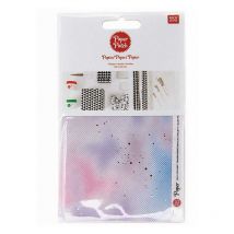 Papier Patch Flou - Bleu & Violet - 30 X 42 Cm - Rico Design