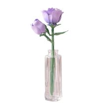 Rose Mauve Décorative À Construire En Briques – Fleur Diy 48 Pièces, Décoration Intérieure Originale À Exposer - Shop-story