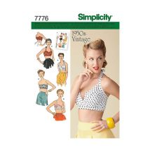 Patron Simplicity 1426 Soutien Gorge Vintage Taille N°fr 32-40