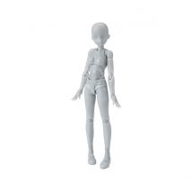 Original Character - Figurine S.h. Figuarts Body-chan School Life Edition Dx Set (gray Color Ve - Tamashii Nations