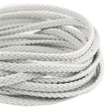 Bobine 50m Cordon Damier Polyester 5mm Gris Bleu - My mercerie
