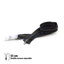 Fermeture Éclair Z18 - Double Curseur Séparable 6mm - 55 Cm - Eclair Prym