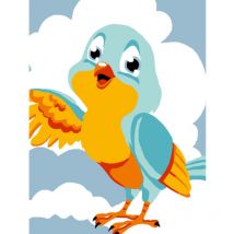 Kit Canevas Enfant Oiseau 20x25cm - LUC