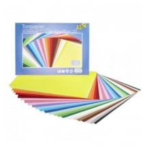 Papier Cartonné 35x25 Cm 130g 25 Couleurs Assorties - Bringmann