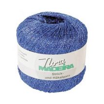 Fil À Crocheter Et À Tricoter Métallisé Nora Madeira - 25gr 338 Bleu