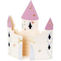 6 Invitations Château - PartyDeco