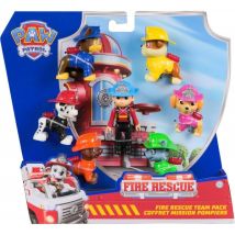 Coffret 7 Figurines Pat Patrouille Fire Rescue : Ryder Marcus Chase Stella Ruben Zuma Rocky - Spin Master 20151962 - Spin Master