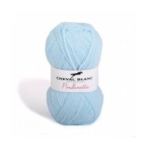 Pelote De Laine À Tricoter Poulinette - Cheval Blanc 147 Bleu